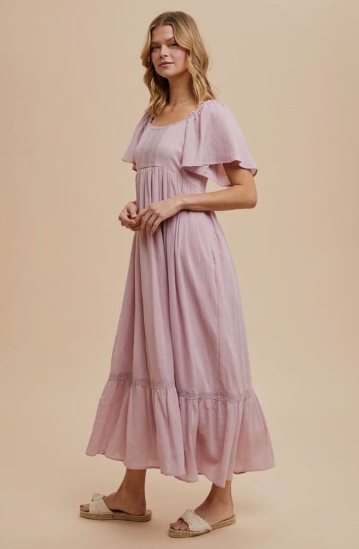 Elodie Kjole Dusty Pink
