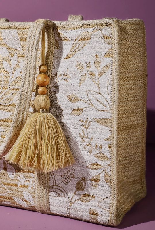Barcelona Jute Tote Bag