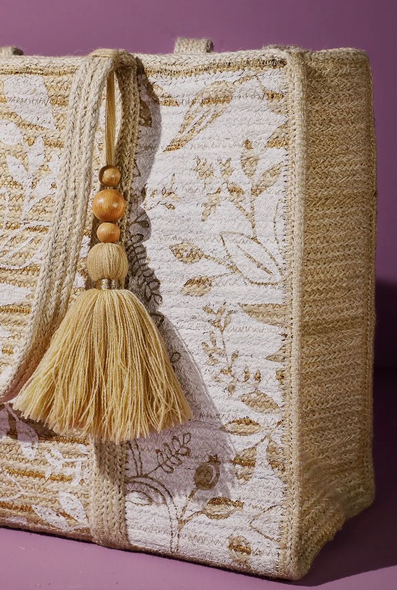 Barcelona Jute Tote Bag