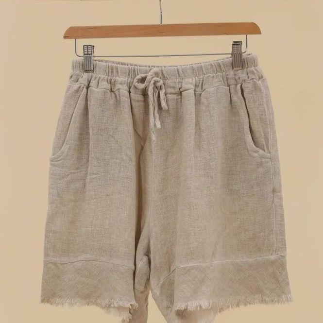 Hovedbilde Lulu Linshorts Beige