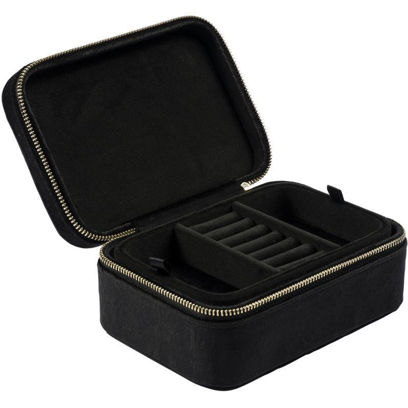 Velvet Jewellery Box Black