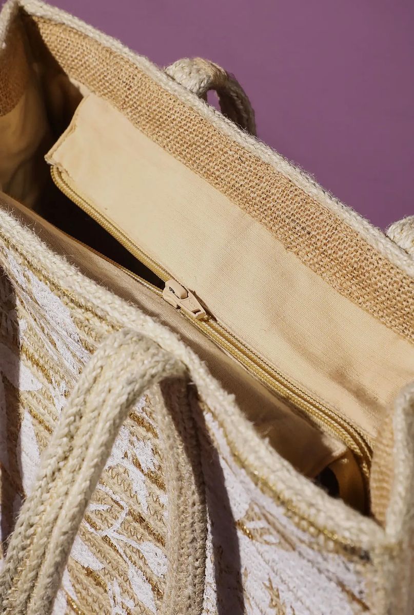 Barcelona Jute Tote Bag