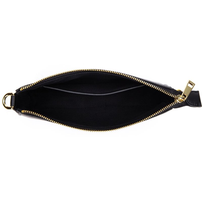 Leather Mini Bag Nappa Black with Gold