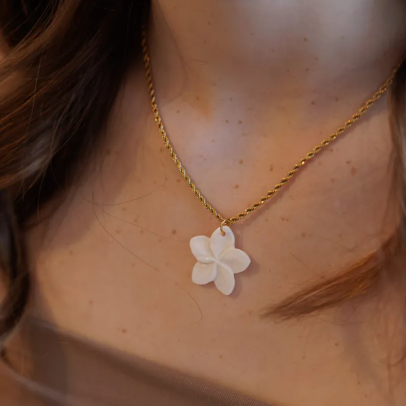 Flower Halskjede Gold