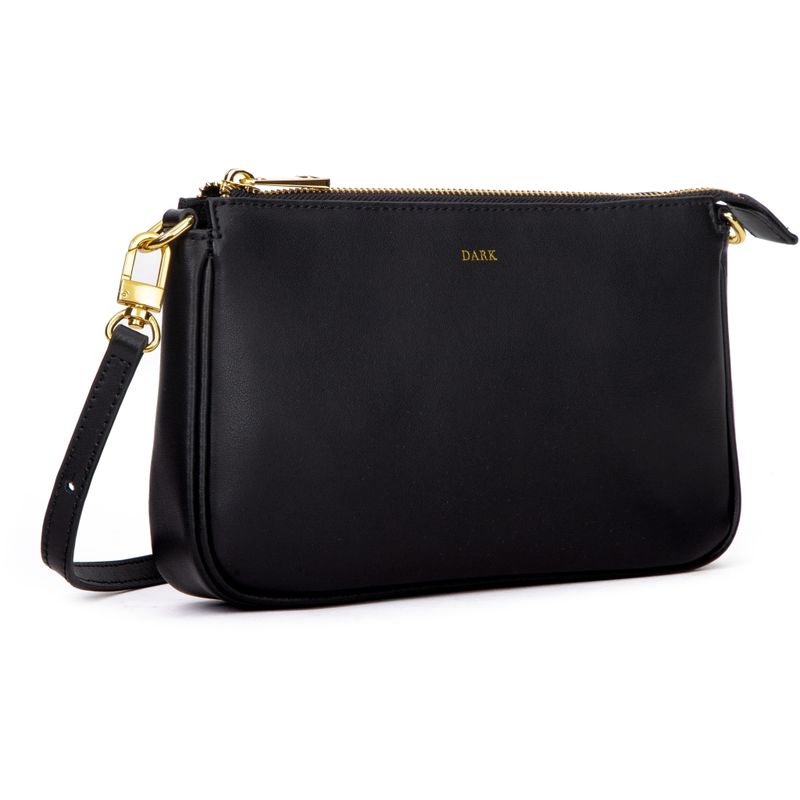 Leather Mini Bag Nappa Black with Gold