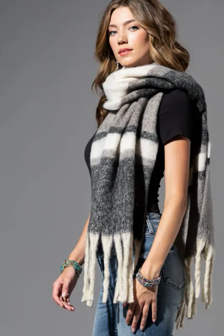Hovedbilde Plaid Scarf Black & Grey